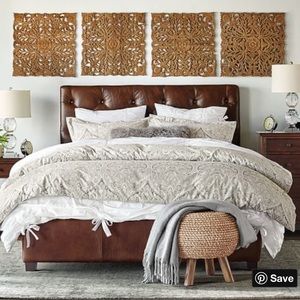 Pottery Barn Mackenna Duvet Cover/Shams -Taupe